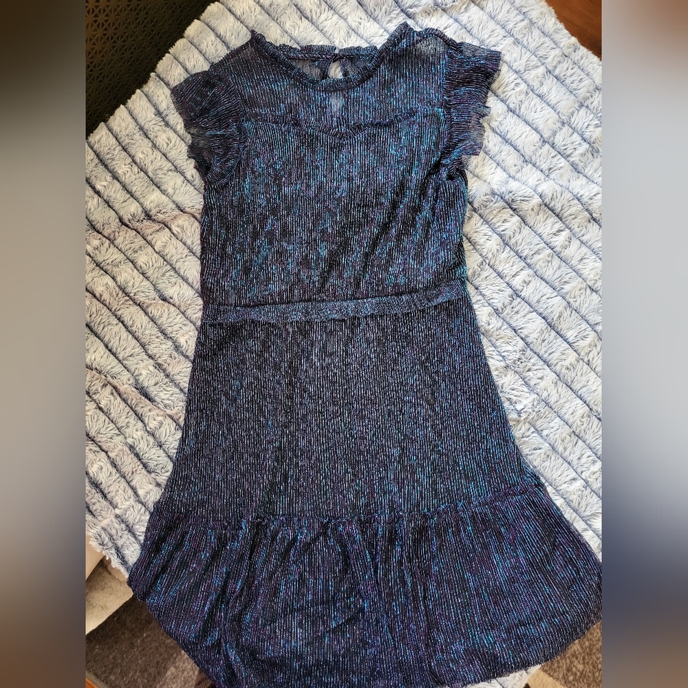 Nwt Zunie Blue and Purple Shimmer Girls Formal Dress Size 16